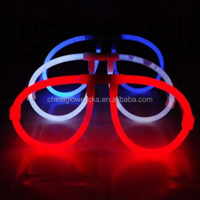 Vendita calda nuovo stile glow stick occhiali personalizzati glow glow glow glow glow per la festa