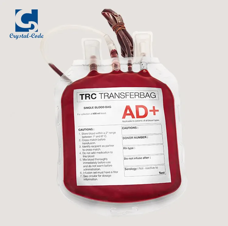 Güçlü yapışkanlı boş kan torbası etiket baskı özel yapışkan