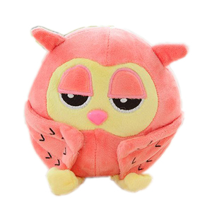 定制卡通设计毛绒猫头鹰，绿色毛绒猫头鹰玩具 - Product Image 3