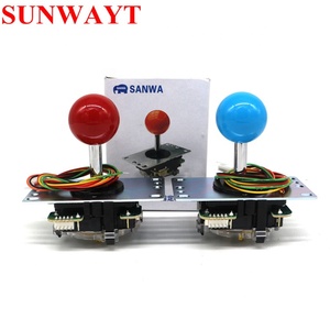 1 oyuncu DIY Arcade kiti sıfır gecikme USB Encoder <span class=keywords><strong>PC</strong></span> + JLF-<span class=keywords><strong>TP</strong></span>-8YT japonya Sanwa Joystick + OBSF-30 Sanwa düğmeleri mame parçaları
