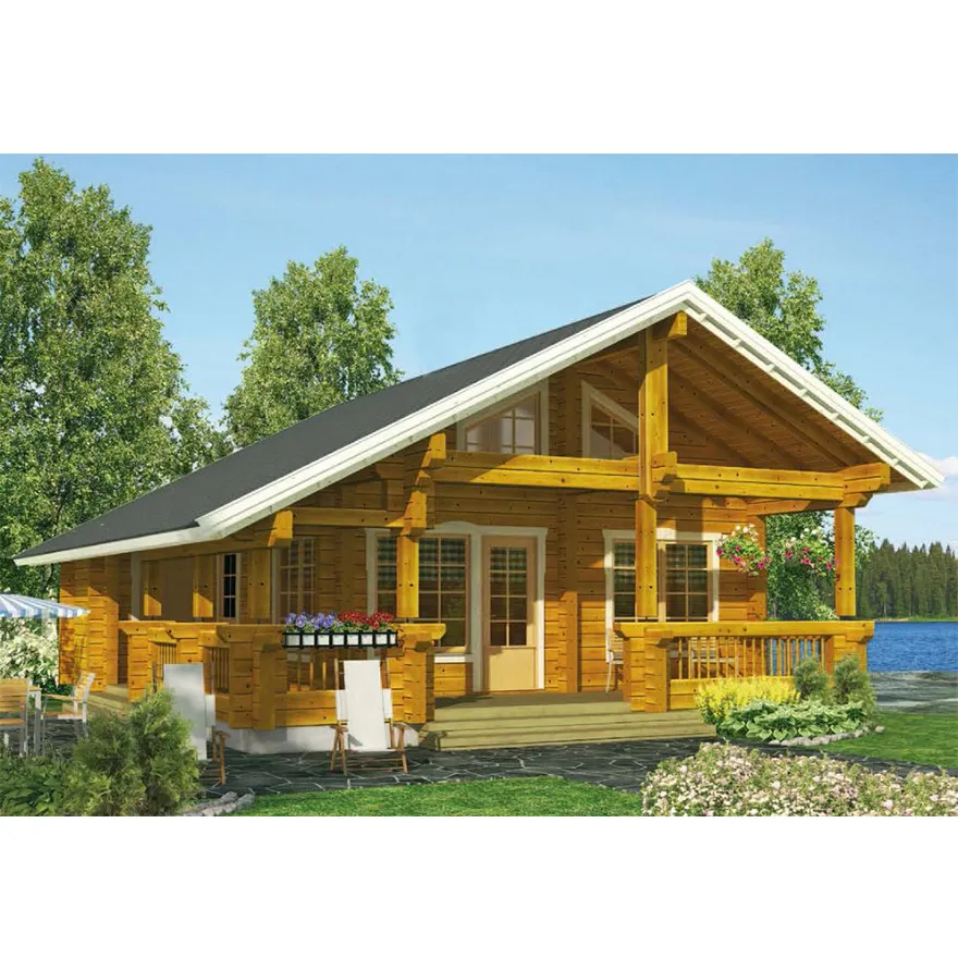 2020 di alta qualità prefabbricata casa di legno Villa in legno Log house per la vendita su misura edifici per uffici prezzo a buon mercato
