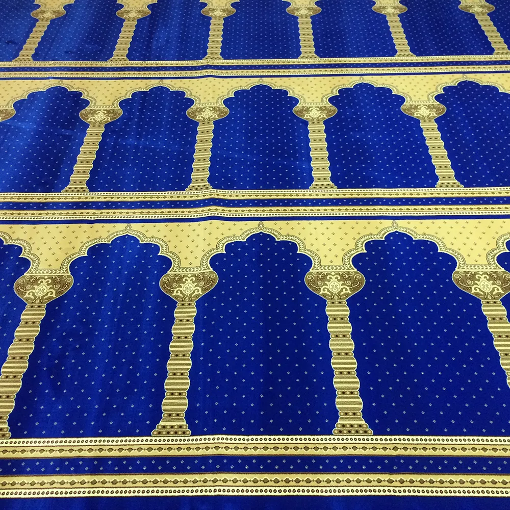 Nuovo Stile di alta qualità di lusso antiscivolo moschea da parete a parete tappeto di preghiera
