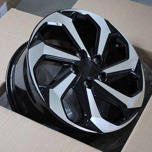 F2470743 17 inç 7.5J ET55 5*114.3 64.1 siyah makine yüz otomatik araba jantları alaşım jantlar için iyi kalite 3 yıl garanti - Product Image 2