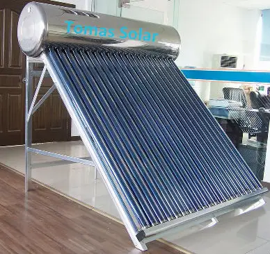 100 degrees hot gas boil non pressurized solar water heating system