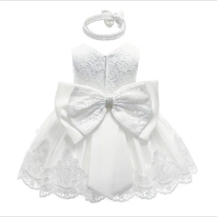 Promotion bébé robe de baptême pour bébé fille robe de baptême anniversaire princesse vêtements pour mariage