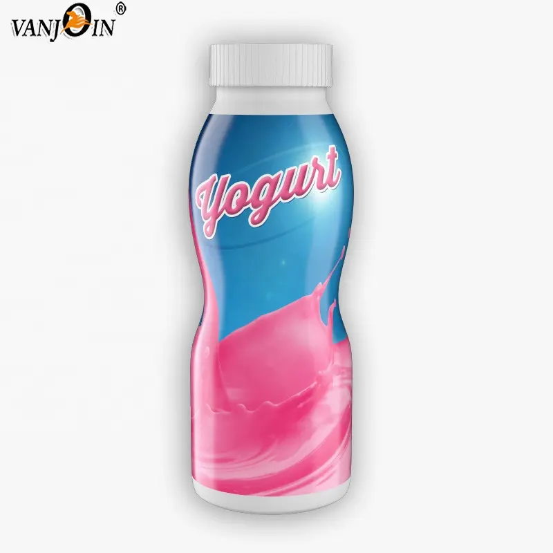 Botella vacía de plástico de HDPE para yogur, 8 onzas, 7 onzas