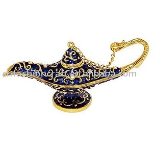 Уникальный дизайн, модная металлическая шкатулка для ювелирных изделий, оптовая продажа, Лидер продаж, шкатулка <span class=keywords><strong>Aladdin</strong></span> в виде лампы - Product Image 1