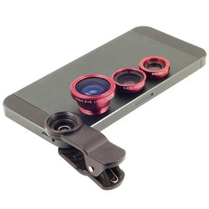 ミニ3in1携帯電話ズームレンズスーパー魚眼カメラスマートフォン用広角マクロレンズ - Product Image 2