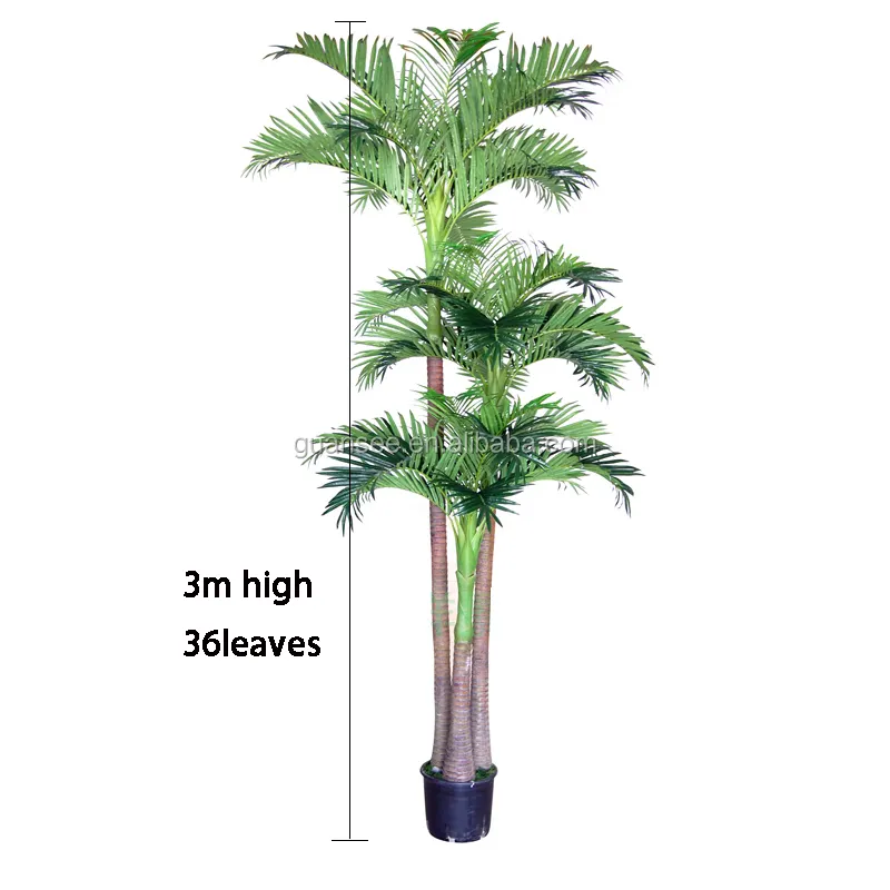 Wholesale Outdoor Fiberglass Artificial Coconut Palm Tree/Tops Artificial Palm Tree