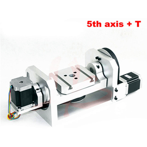 Eje rotativo CNC, rotación de 5 ejes con mesa para fresadora de grabado cnc