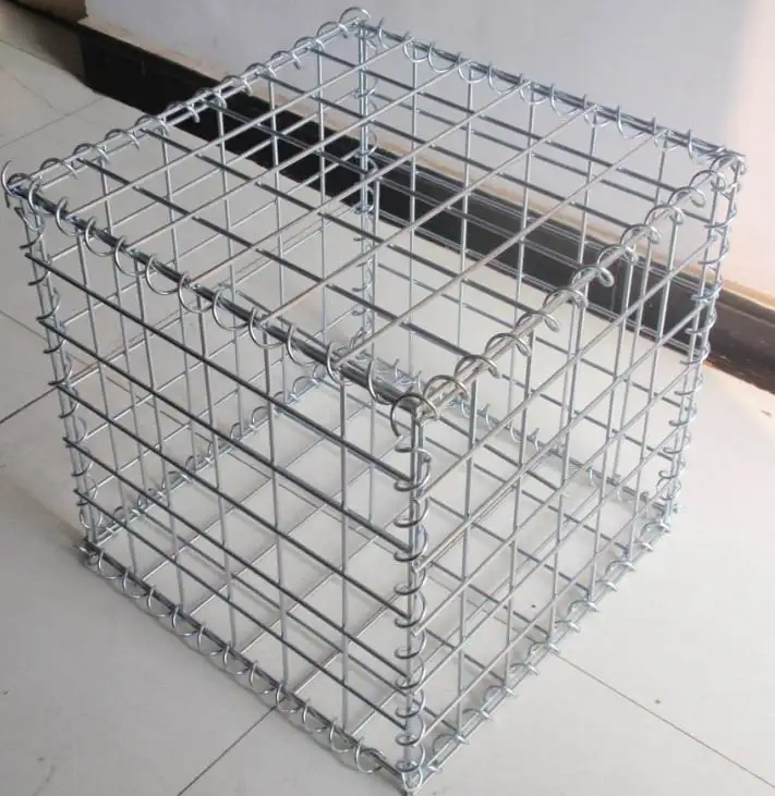 Sıcak daldırma galvanizli kaynaklı gabyon tel örgü kutuları galfan kaplı 200x100x50 gabion sepet kaynaklı gabion mesh kutuları bahçe