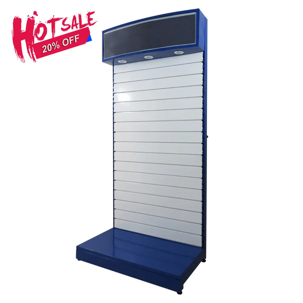 Giantmay Hight Quality Retail Stand Potato Chips Metal Rack Free Standing Slatwall Display