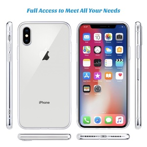 Telefon koruyucu şeffaf şeffaf TPU kapak iPhone için kılıf XR XS