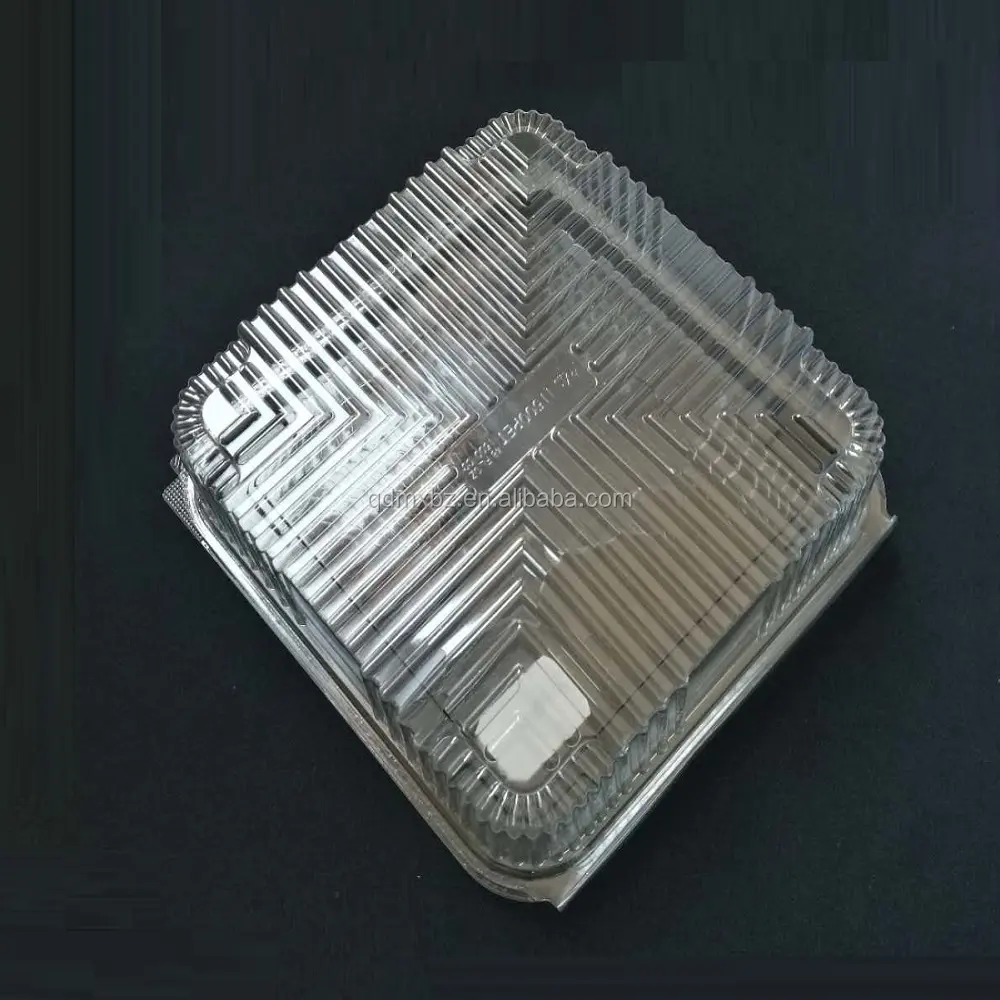 Usa e getta di plastica trasparente candy 4-compartment contenitori per dessert