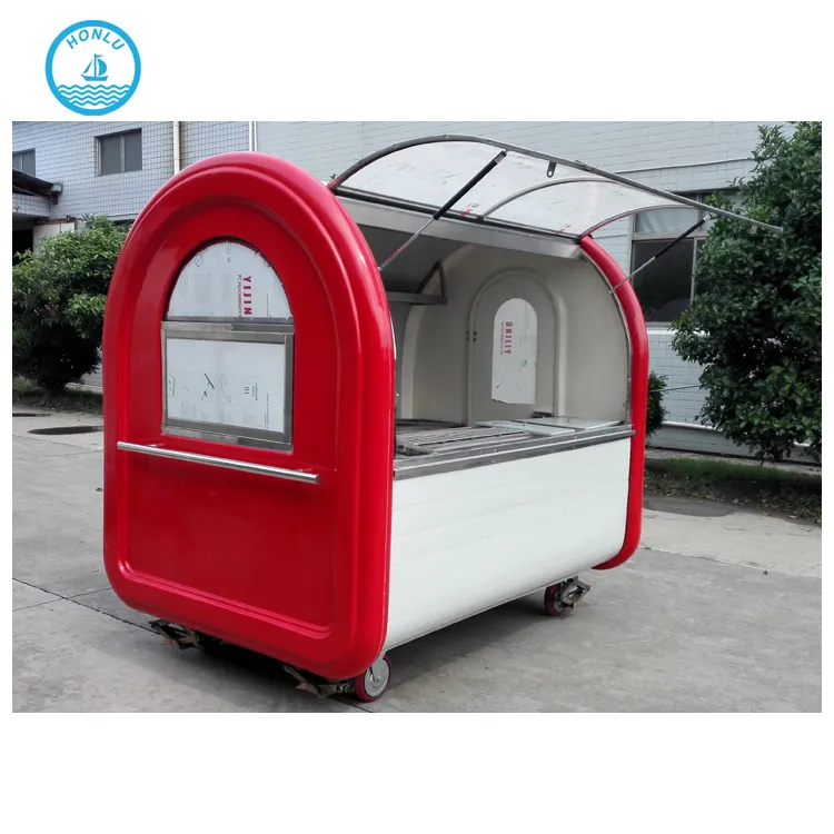 Order and Go New Design Street Food Cars / Hot Dog Cars Concession Street Food Trailer for Sale