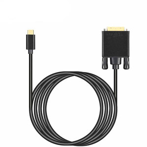 USB 3.1 C型DVI RCA适配器电缆4k分辨率音频/视频监视器电缆6英尺黑色聚氯乙烯护套氧气功能3m长 - Product Image 5