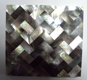 Mẹ Của Ngọc Trai Khảm Vỏ Sò Biển Tùy Chỉnh Màu Đen Bơi Hồ Bơi Dính Gạch - Product Image 3