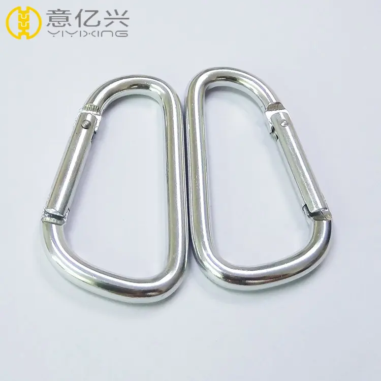 Großhandel 7,5 cm Big Locking Carabi ner Schlüssel bund D Ring Werbe Aluminium Karabiner