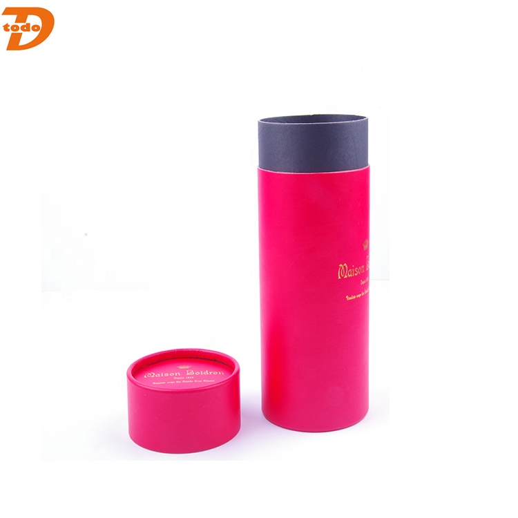 定制印刷纸板管礼品包装圆纸礼品盒葡萄酒 - Product Image 5