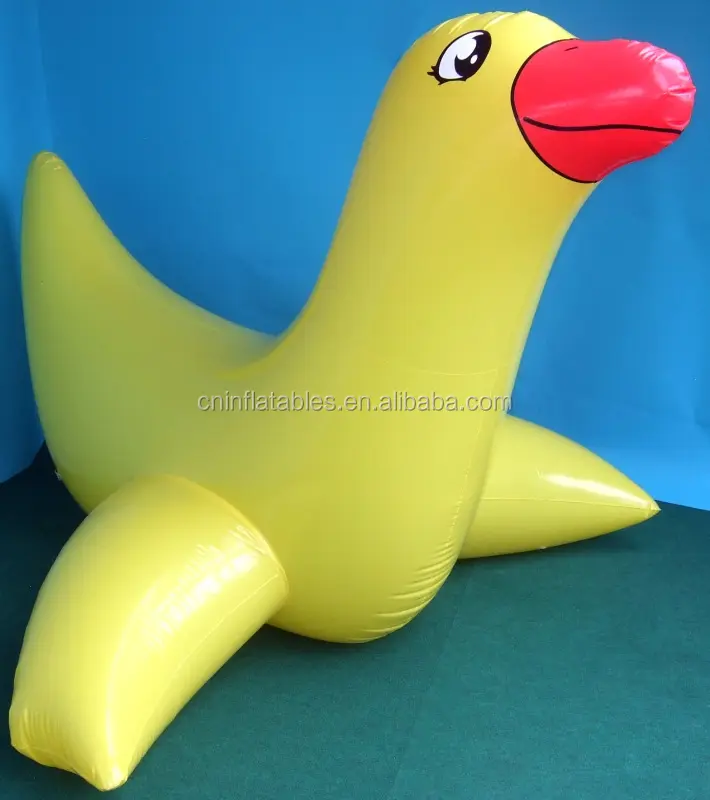 Hot sale giant inflatable toy yellow duck for ride-on