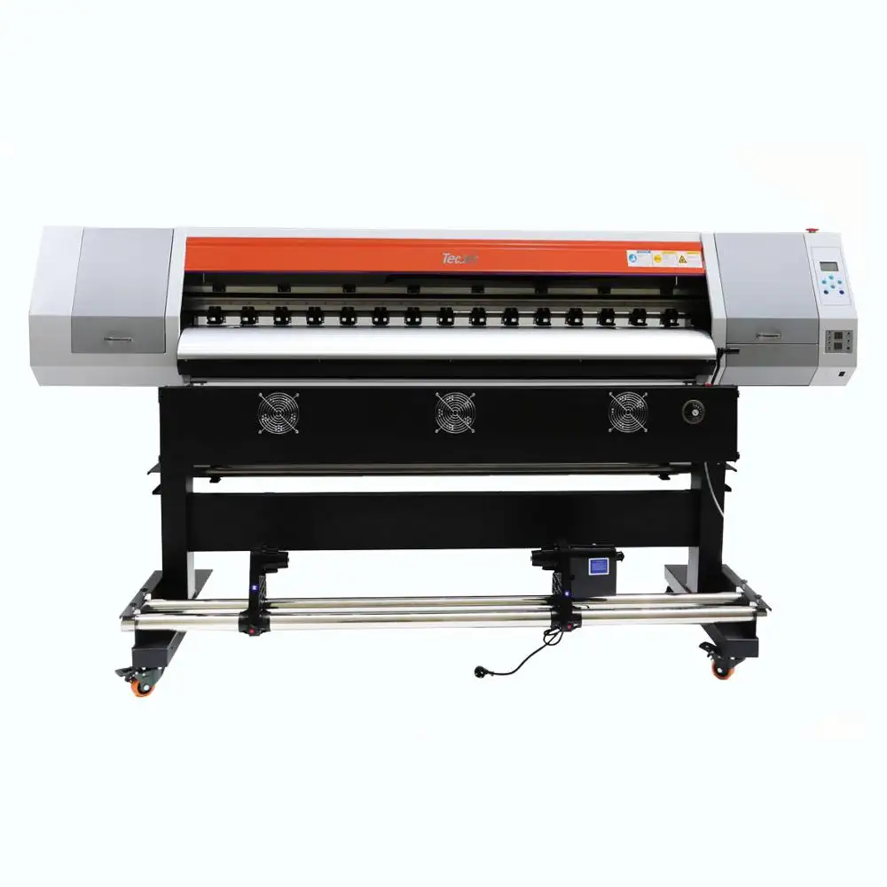 Tecjet máquina de impressão digital eco solvente, impressora grande, 1.6m dx5/dx7/xp600
