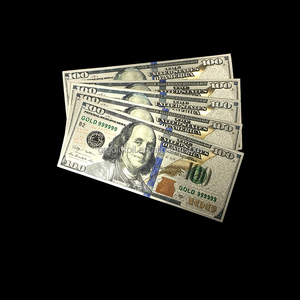 High Quality <strong>Silver</strong> Foil Plated US Color Commemorative Banknote Custom Printed Metal PET Model for Business Gifts - Product Image 4