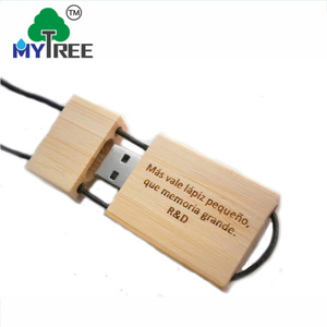 不同材质木质混凝土Usb 2.0 3.0 3.1吊坠，带免费标志u盘项链款式 - Product Image 1