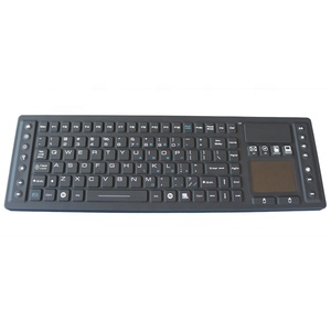 Teclado sem fio do silicone do desktop IP68 com rato do touchpad