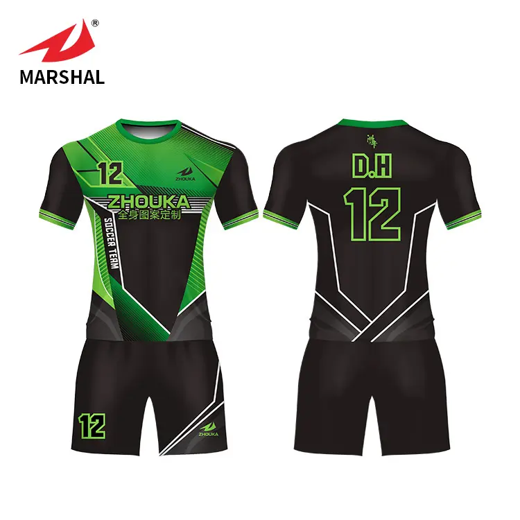 Zhouka novo modelo de uniforme de futebol, para equipes personalizadas, camisa de futebol, esportes e futebol