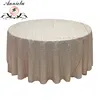 AL2019-TC09 Hot Sale Champagne Sequin Mesh Wedding Table Cloth