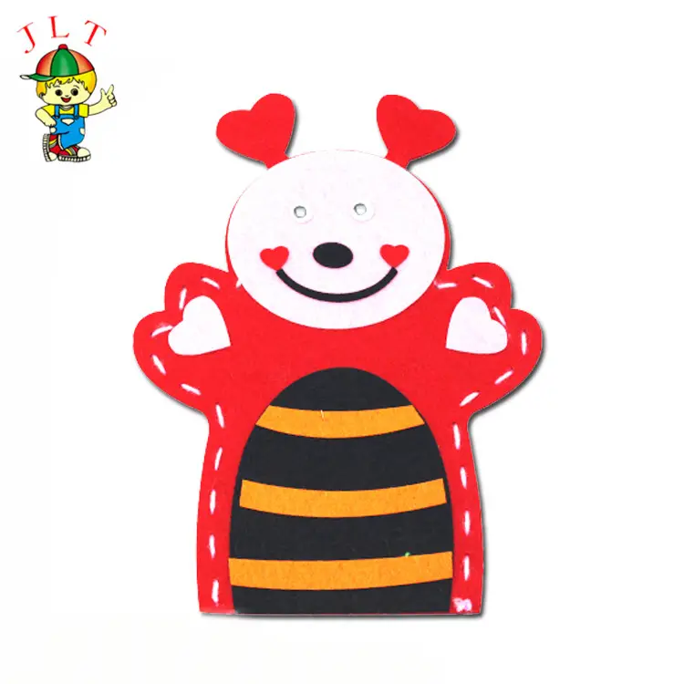 Factory Provide Cheap Diy Animal Puppets Sewing Doll Cute Non-wovens Hand Puppets For Children