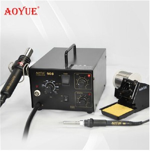 Aoyue 908+220v BGA lehim istasyonu yüksek performanslı sıcak hava sistemi ve lehim demir ısı tabancası - Product Image 1