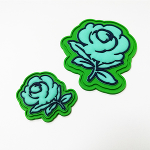 3D Printed Rubber Clothing Label with Raised <strong>Logo</strong> for Bags Shoes and Clothing Use - Product Image 2