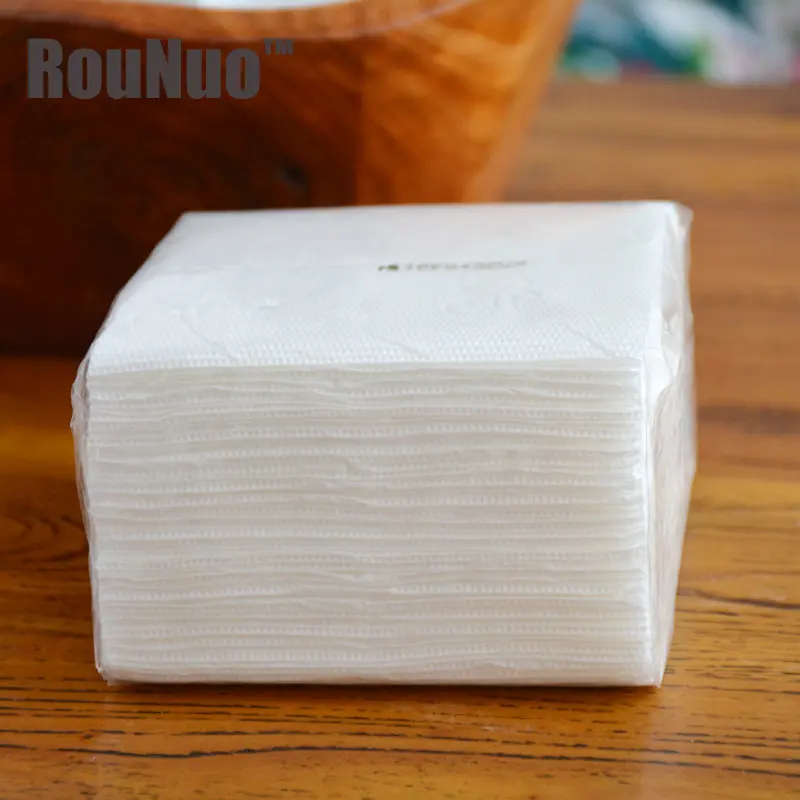 Guardanapo de polpa de bambu barato, papel de embrulho personalizado impresso do tecido