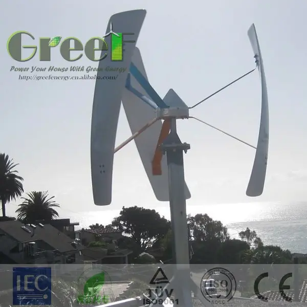 Aerógenerador de eje vertical, velocidade do vento 500w, eixo vertical ,1 m/s, velocidade do vento