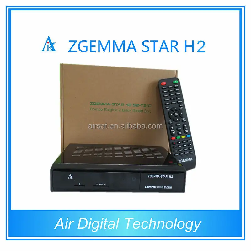 Bản gốc dvb bộ giải mã t2 zgemma- ngôi sao h2 lai DVB-T2/c thiết lập top box kỹ thuật số thu vệ tinh ban đầu oe