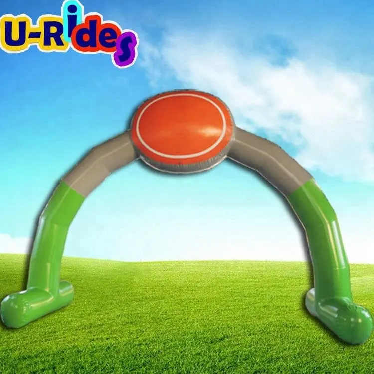 Wholesale advertising PVC round welcome entrance event arching inflatable racing archway for commercial