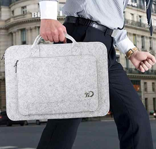 Best Fancy Soft Luggage Polyester Trolley Computer Organizer case Travel Men Women Felt Business Sling Laptop Bag with Charger