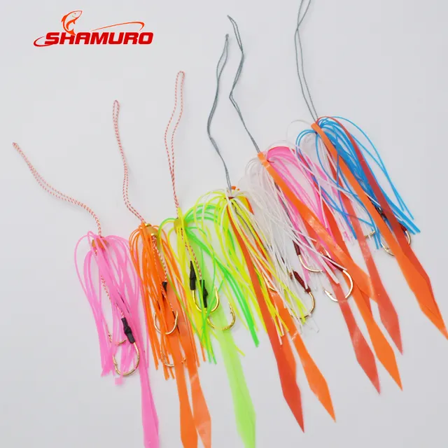 Saia de pesca artificial, amostra livre de saias multicoloridas de silicone para pescar peixes com cabeça de chumbo, isca para pescar