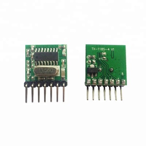 Taidacent DC 3V-24V 10MA 4CH Mini Senza Fili 433Mhz RF Wireless Remote Control 1527 Codice di Apprendimento modulo trasmettitore - Product Image 2