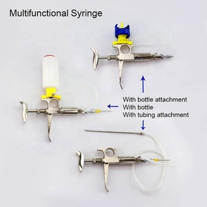 Factory Direct Supply Auto Injector Veterinary Syringe 5ml Automatic Vaccination Continuous Syringe With Bottle for <strong>Injection</strong> - Product Image 3