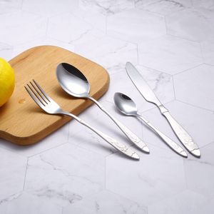 Edelstahl glänzende Tal heres Besteck Set goldene Metall messer Gabel Löffel Besteck Hochzeit Besteck Gold Besteck elegante Flatw