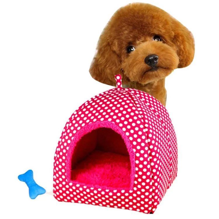 Soft pet dog puppy cushion warm kennel dog mat cat house bed folding pet furniture