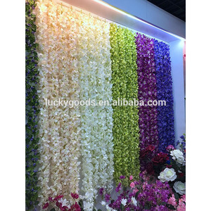 LF432-1 Luckygoods Popular Selling 1.95m Latest Wedding Event Hanging Flower <strong>Vine</strong> Wholesale