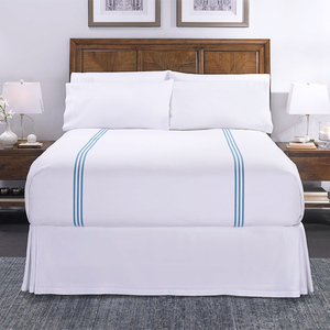 Home Textile Queen Size Embroidered Cotton Bed Sheet Linen <strong>Bedding</strong> - Product Image 6