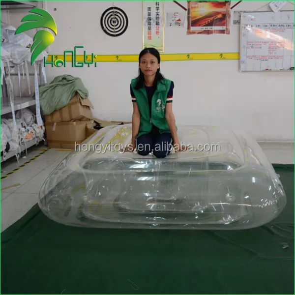 Прозрачная ПВХ воздушная плавающая портативная мебель диван-кровать/надувной матрас на заказ