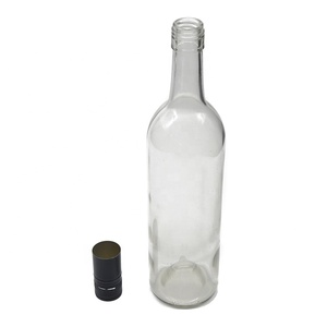 750ml25oz可回收波尔多葡萄酒酒瓶，螺旋嘴，buteille de vin rouge