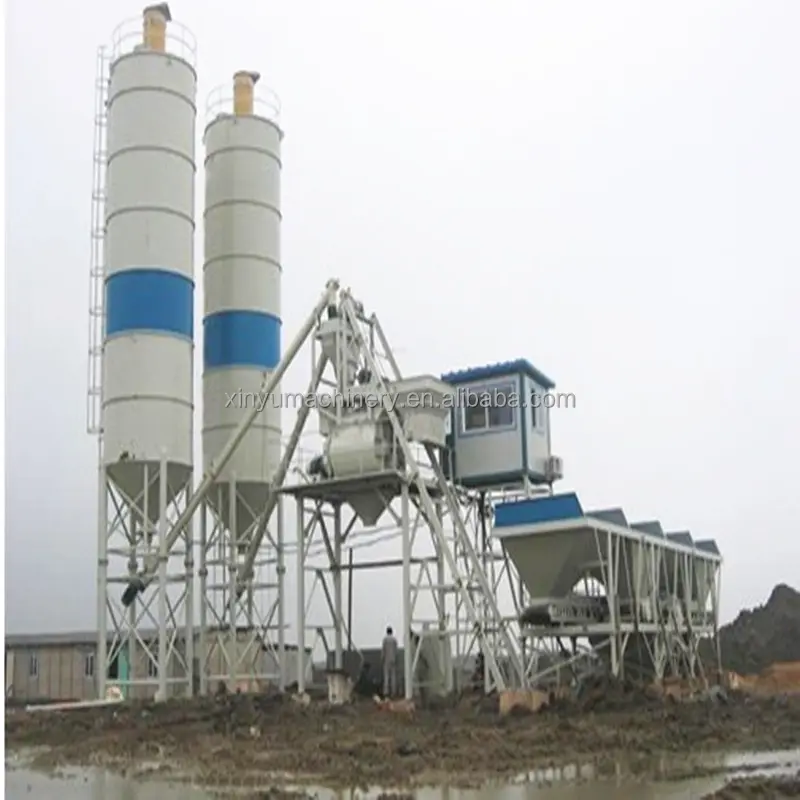 construction equipment/ precast concrete plant equipment/ HZS50 hopper lift type concrete mixing plant with high quality