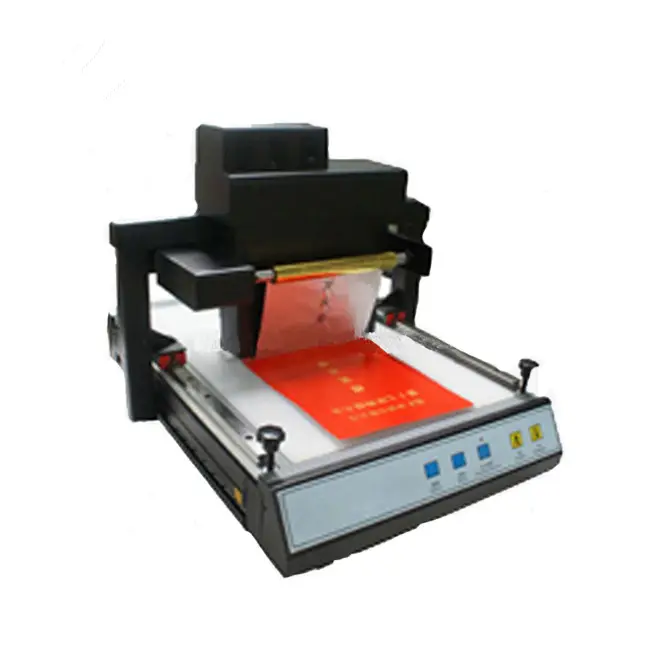 Mesin cetak lapisan plastik kertas PVC kulit tanpa pelat Digital mesin cetak Flatbed Foil Printer mesin Foil Hot Stamp