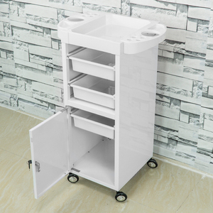 White Color Hair Salon <strong>Trolley</strong> Hair Beauty <strong>Trolley</strong> QZ-T1030